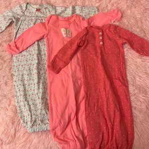 Carter’s 3 pack nightgowns.